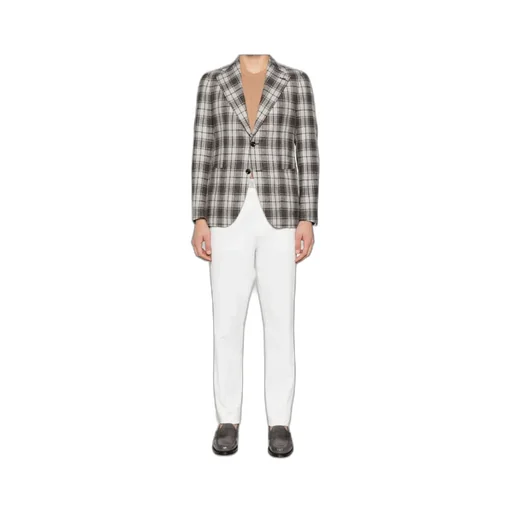 Checked Suit Coat