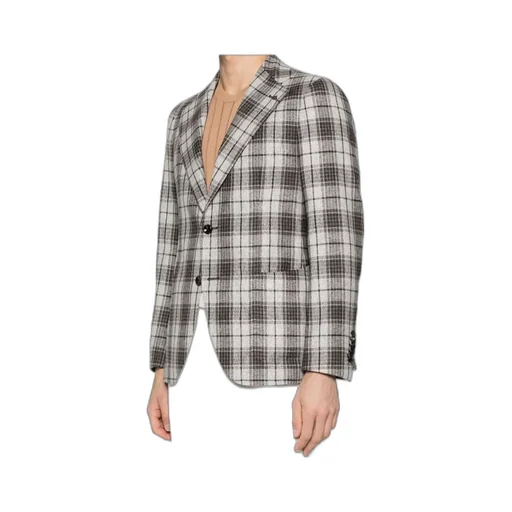 Checked Suit Coat