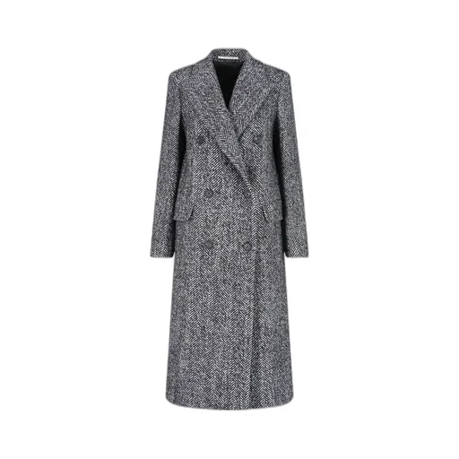 Double-Breasted Belted Tailored Coat