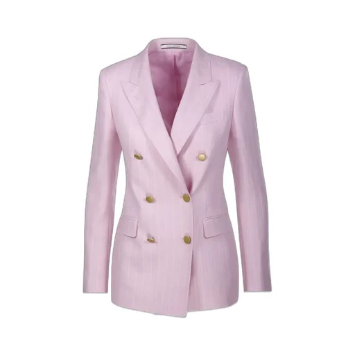 Double-Breasted Lapel Suit Jacket