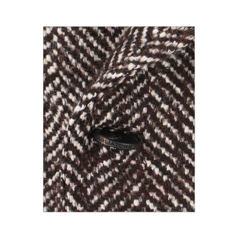 Herringbone Double-Breasted Coat