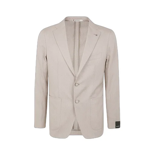 Single-Breasted Herringbone Blazer