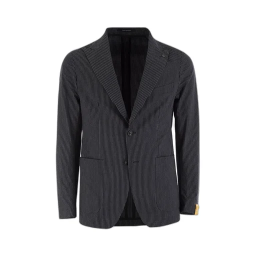 Single-Breasted Pinstripe Blazer