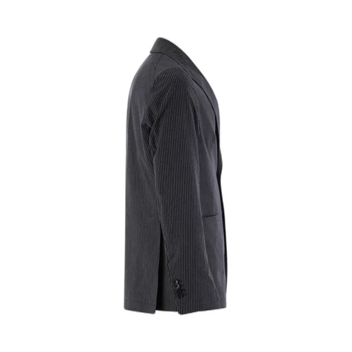 Single-Breasted Pinstripe Blazer