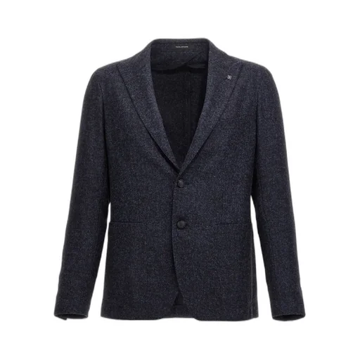 Montecarlo Herringbone Single-Breasted Blazer
