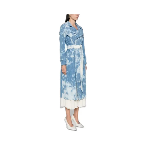 Belted Denim Trench Coat