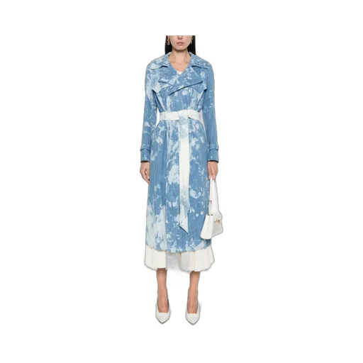 Belted Denim Trench Coat