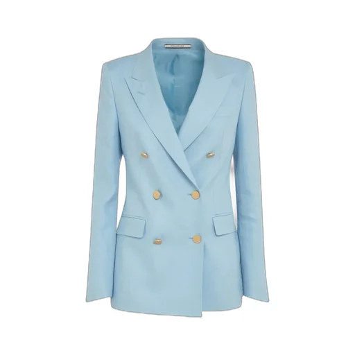 Long-Sleeved Double-Breasted Suit Jacket