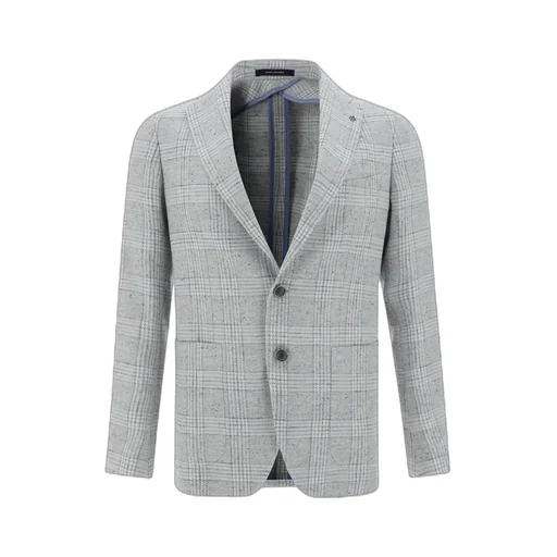 Checked Single-Breasted Blazer