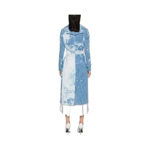 Belted Denim Trench Coat