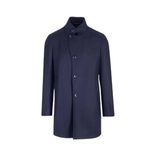 High-Necked Long-Sleeved Coat