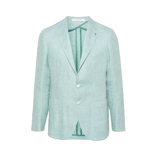 Notched-Lapels Single-Breasted Blazer