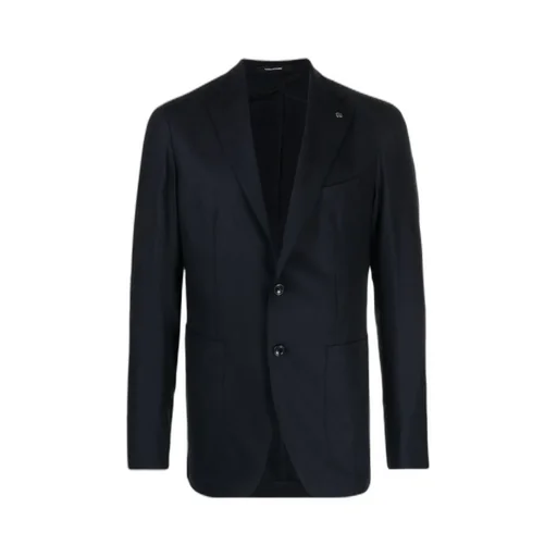 Notched-Collar Single-Breasted Blazer