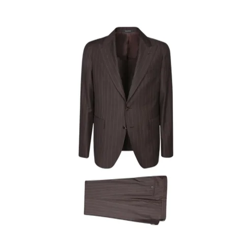 Pinstriped Single-Breasted Tailored Suit