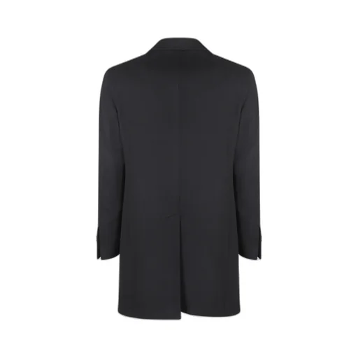 Peak-Lapels Single-Breasted Coat