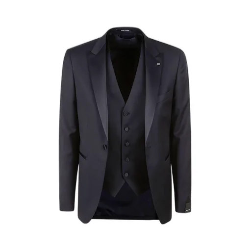 Long Sleeve Jacket Belt Loop Pants Suit