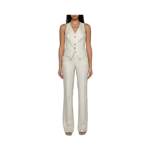 Single Breasted Satin Gilet