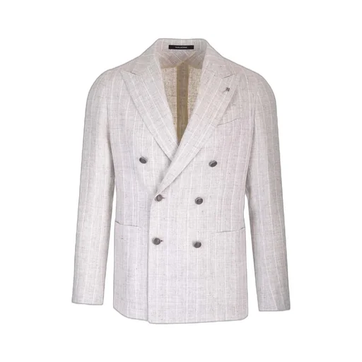 Double-Breasted Striped Blazer