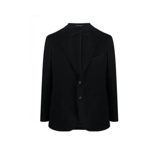 Single-Breasted Virgin Wool-Blend Blazer