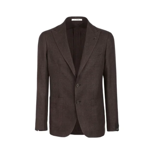 Long-Sleeve Single-Breasted Suit Jacket