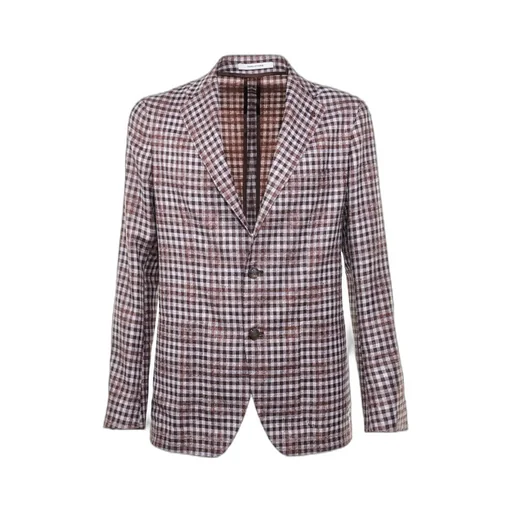 Checked Single-Breasted Blazer