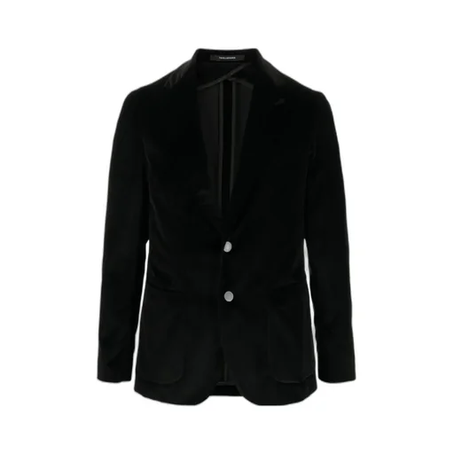 Velvet Single-Breasted Blazer