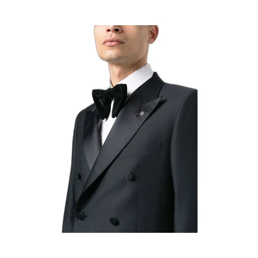 Double-Breasted Virgin-Wool Two-Piece Suit