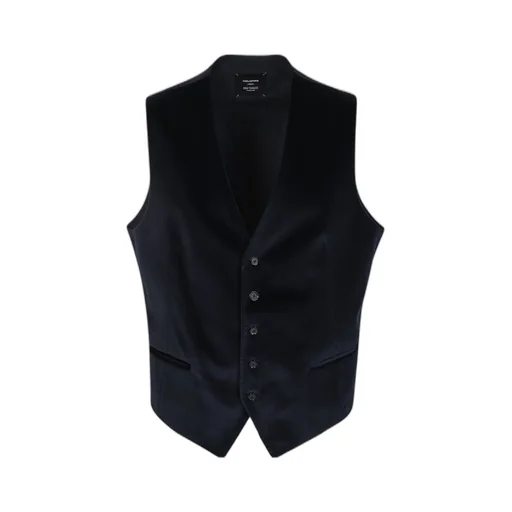 Single-Breasted Panelled Waistcoat