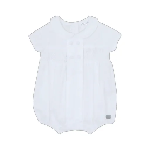 Shirred-Panel Romper