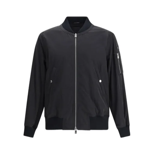 Zip-Closure Bomber Jacket
