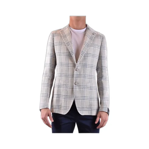 Check-Print Single-Breasted Blazer