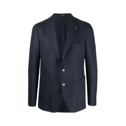 Notched-Lapels Single-Breasted Blazer