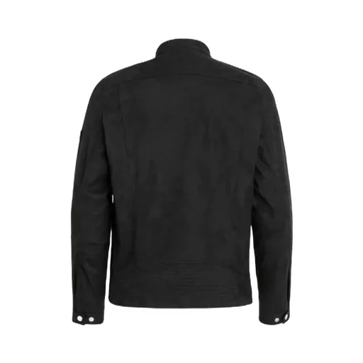 Double-Zip Suede Jacket