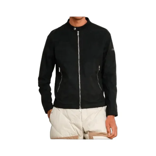 Double-Zip Suede Jacket