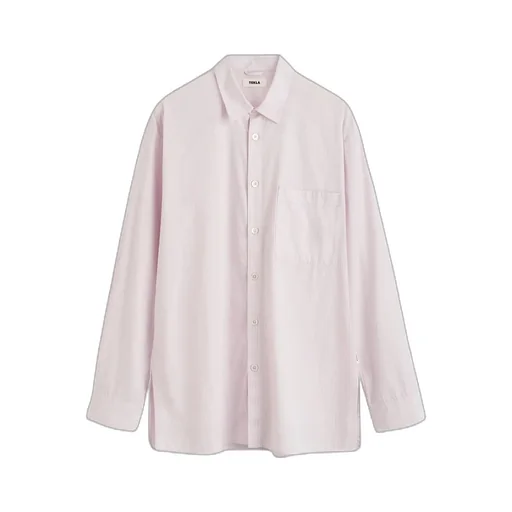 Striped Poplin Pajama Long Shirt