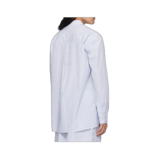 Striped Poplin Pajama Shirt