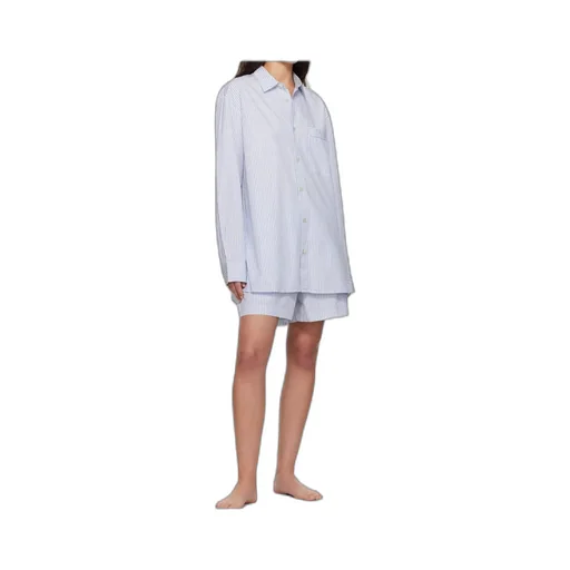 Striped Poplin Pajama Shirt