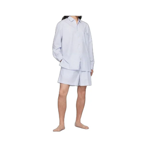 Striped Poplin Pajama Shirt