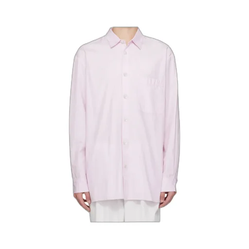Striped Poplin Pajama Long Shirt
