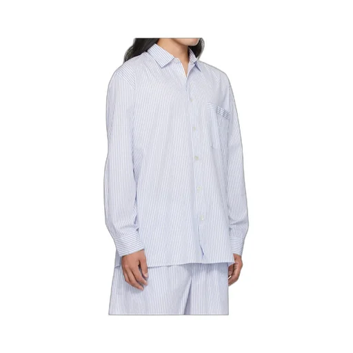 Striped Poplin Pajama Shirt