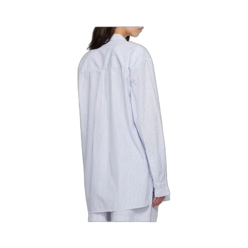 Striped Poplin Pajama Shirt