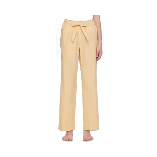 Drawstring Poplin Pajama Bottoms