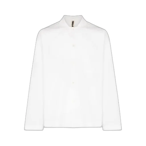 Buttoned Poplin Pajama Shirt