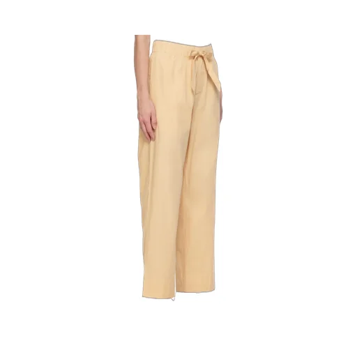 Drawstring Poplin Pajama Bottoms