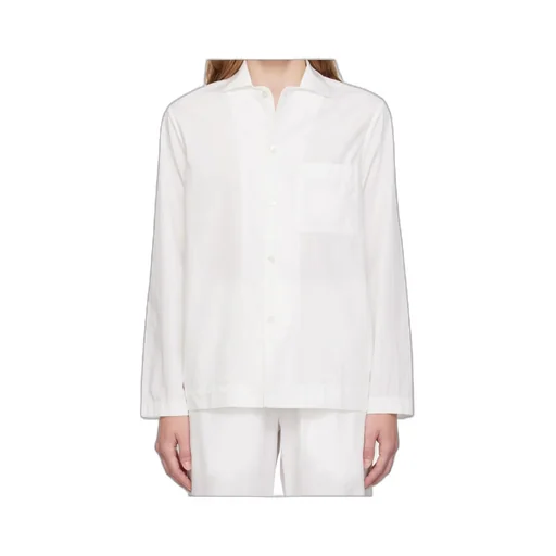 Buttoned Poplin Pajama Shirt