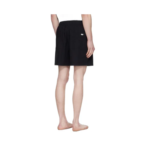 Drawstring Poplin Sleep Shorts