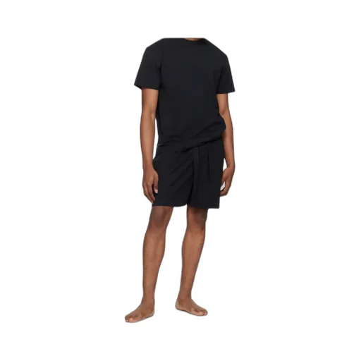 Drawstring Poplin Sleep Shorts