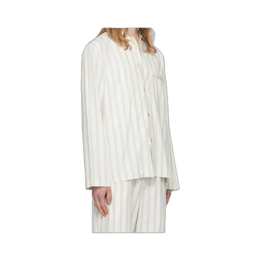 Striped Long-Sleeved Shirt Pajamas