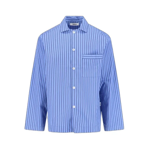 Striped Poplin Pajama Shirt