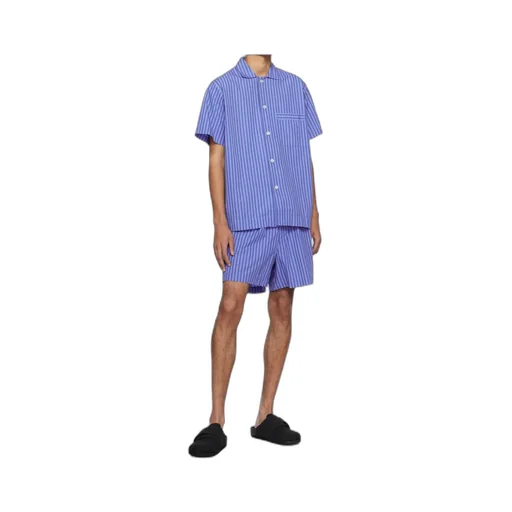 Striped Drawstring Pajama Shorts